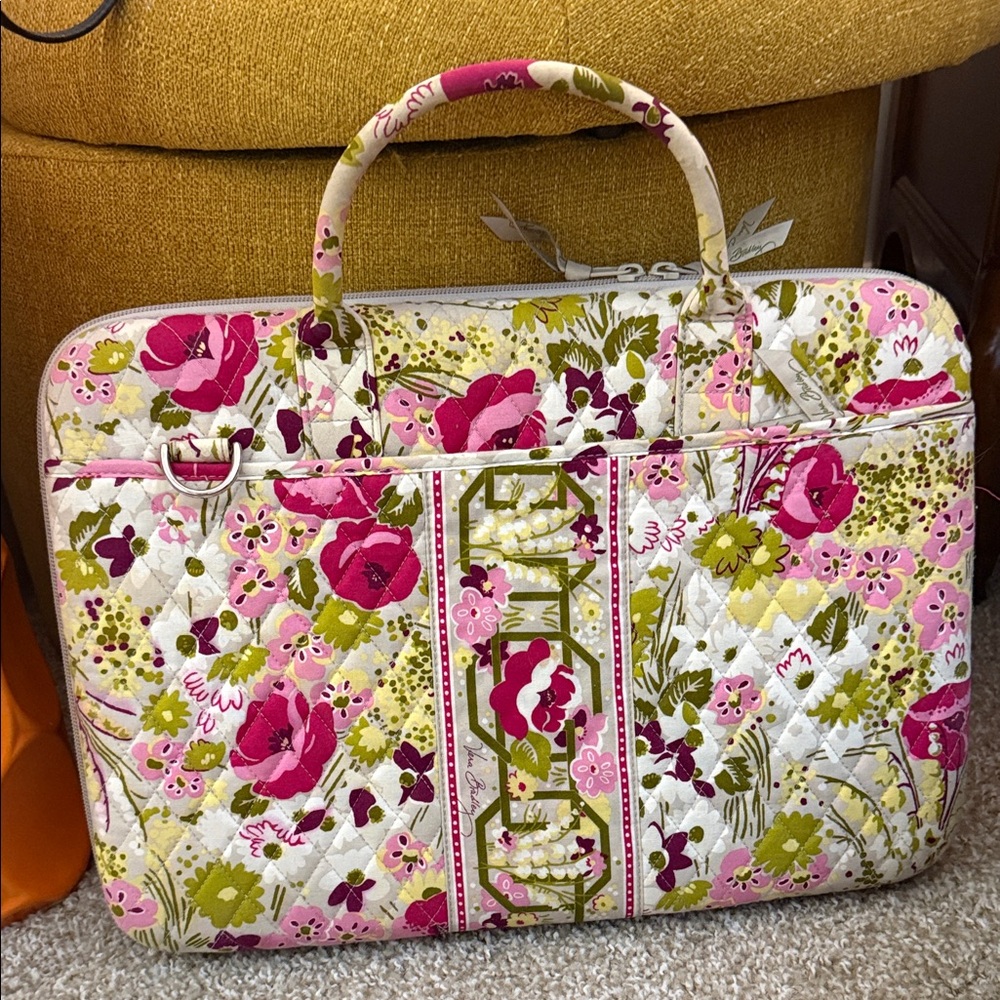 Vera Bradley Floral Quilted Laptop Bag